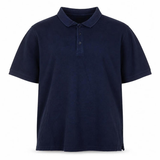 Jacamo Men's Blue 1XL Cotton Short Sleeve Polo Shirt