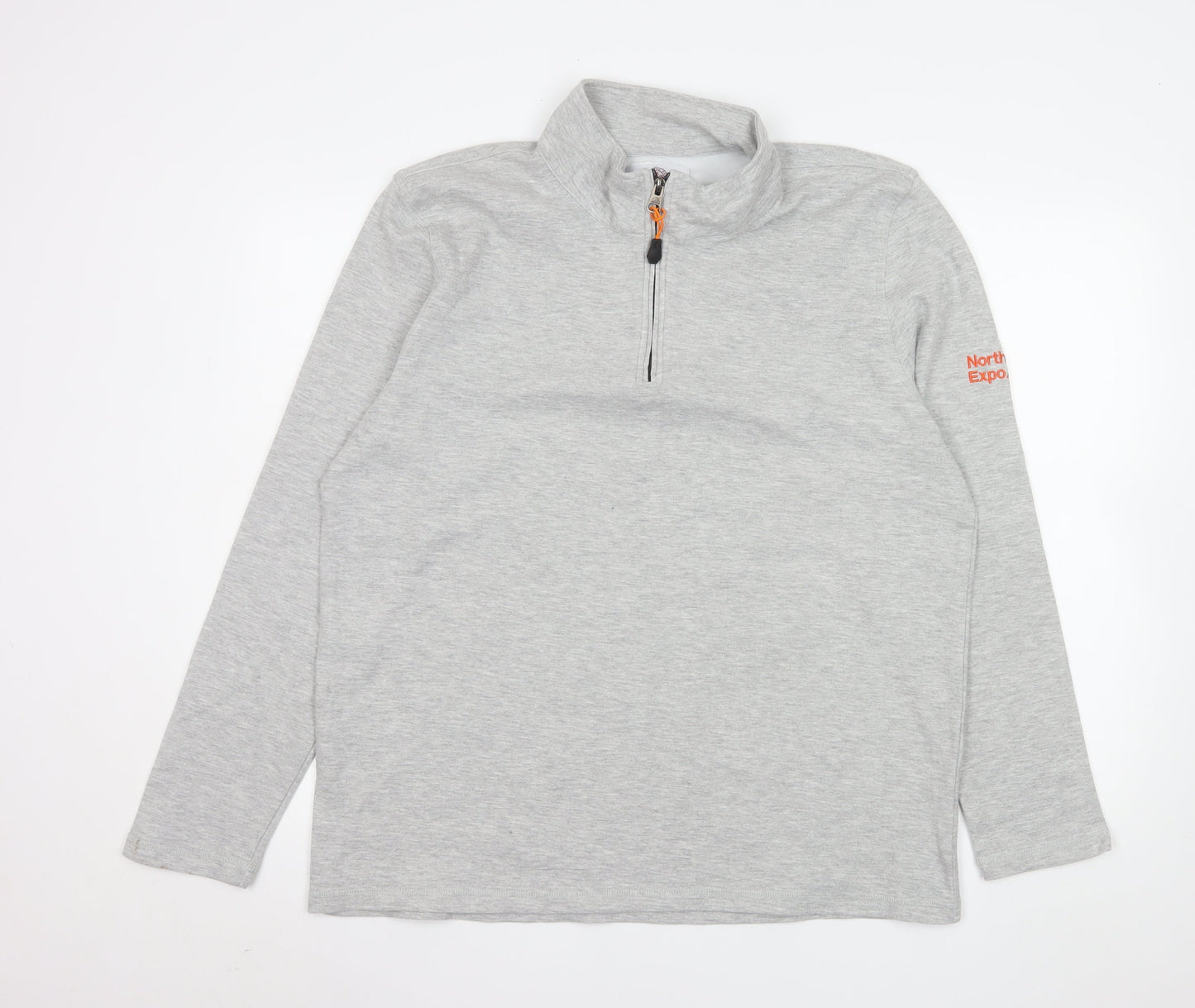 Northern Expo Men's Grey XL 1/4 Zip Pullover Sweatshirt