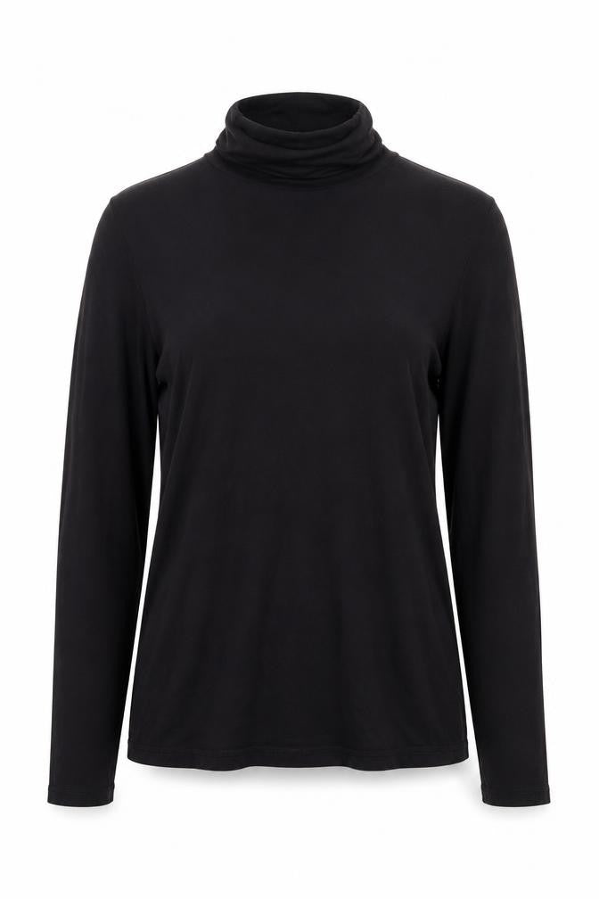 Marks and Spencer Autograph Women’s Black Roll Neck Long Sleeve Jersey Top Size 8