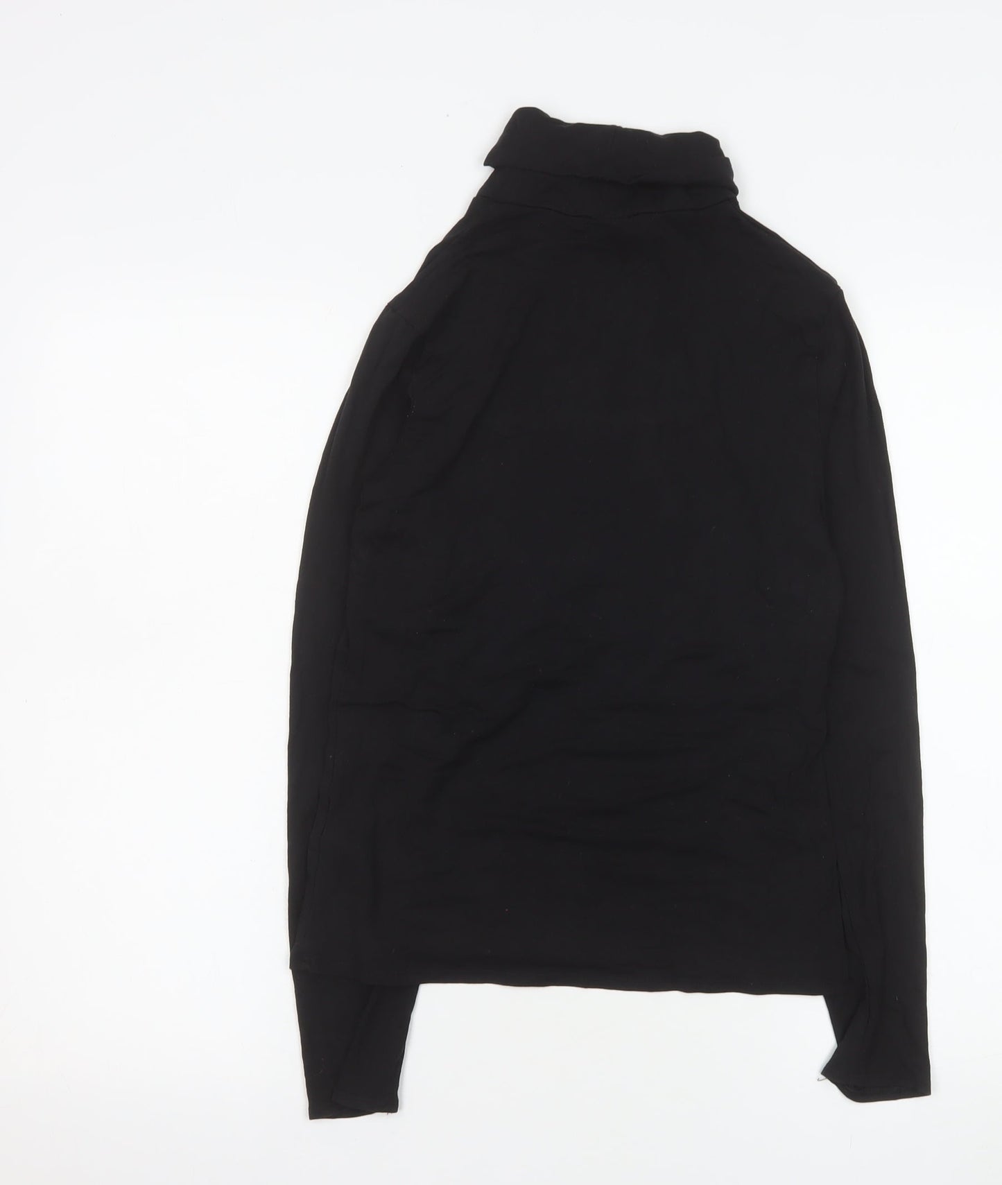 Marks and Spencer Autograph Women’s Black Roll Neck Long Sleeve Jersey Top Size 8