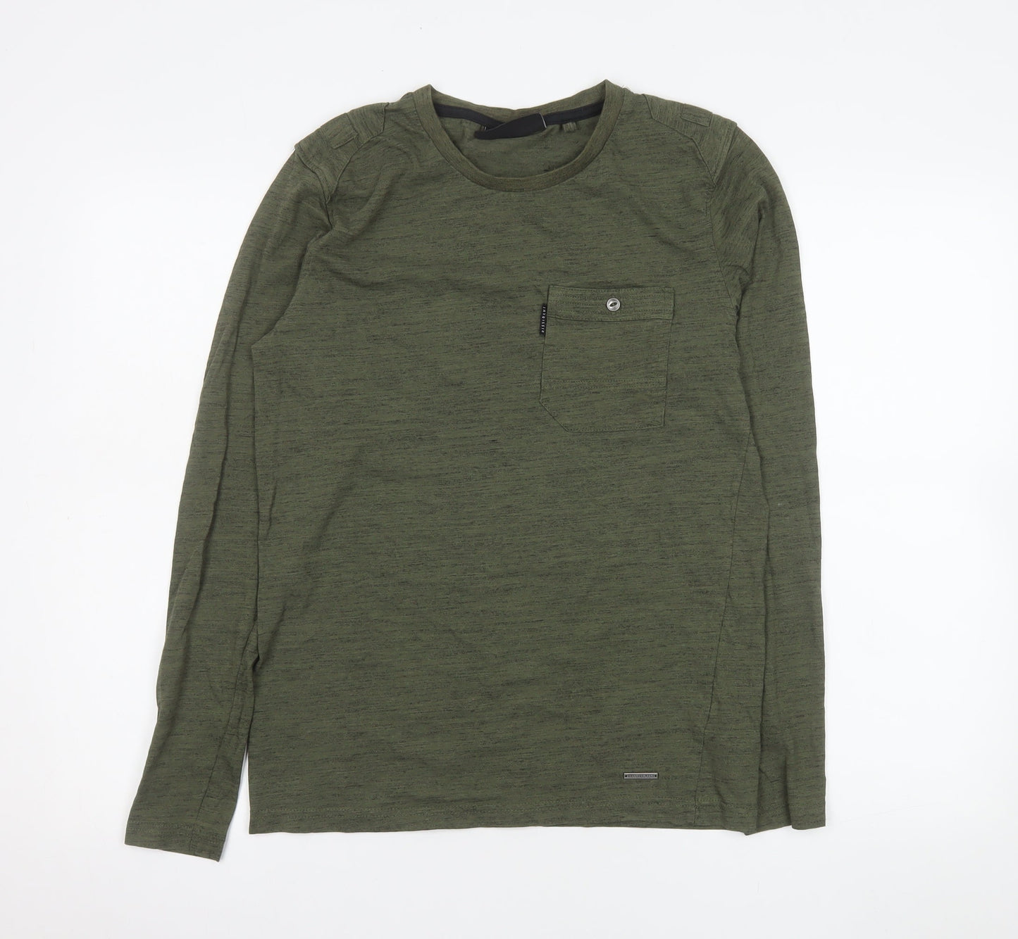 Dissident Men's Small Green Long Sleeve Cotton Blend Casual Shirt