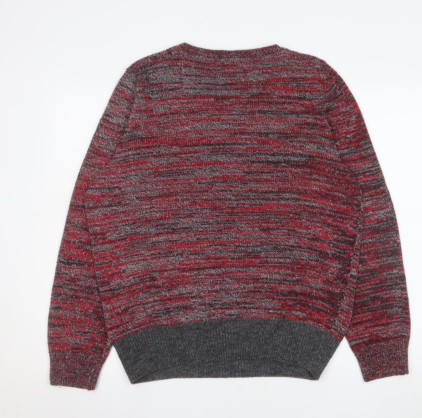 Barons of England Mens Multicoloured L Crew Neck Knit Pullover Jumper