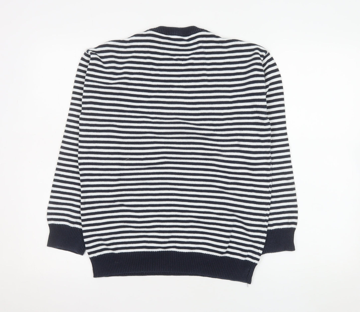 Crew Clothing Company Women’s Blue Stripe Cotton Jumper Size 14