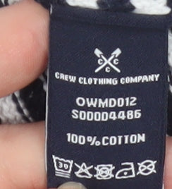 Crew Clothing Company Women’s Blue Stripe Cotton Jumper Size 14