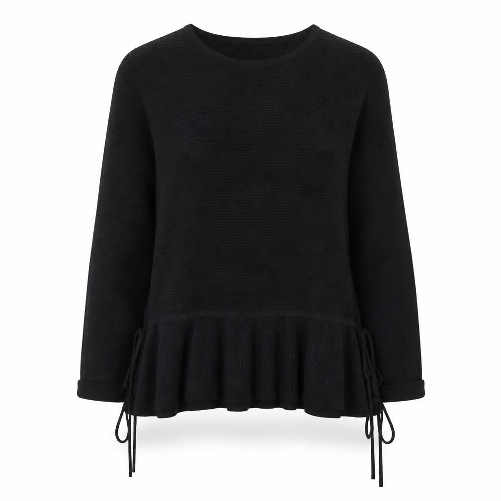 Lucy Sparks Women’s Black Long Sleeve Tunic Blouse L/XL