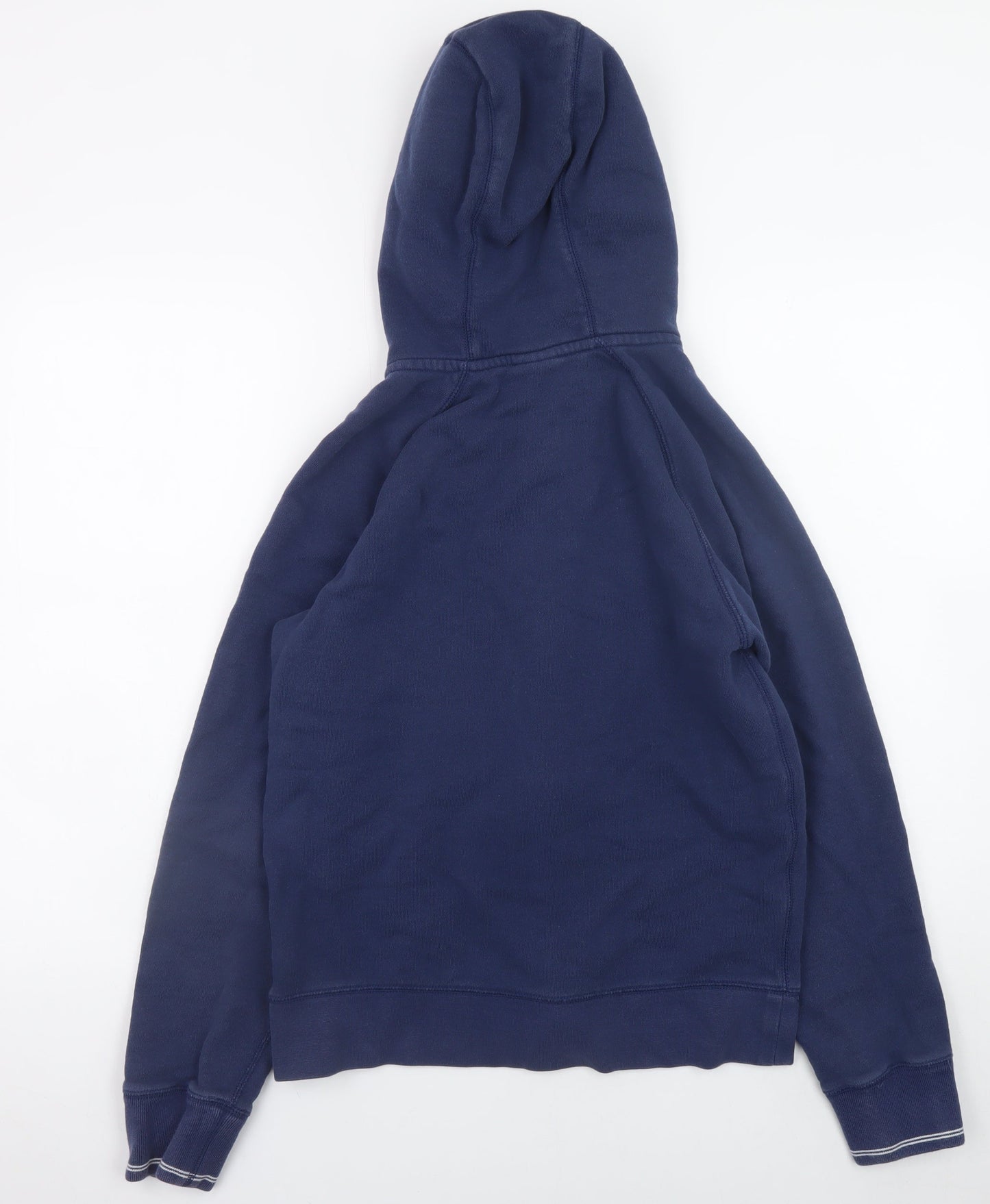 Nike Men Blue Full Zip Hoodie Small Cotton Sportswear