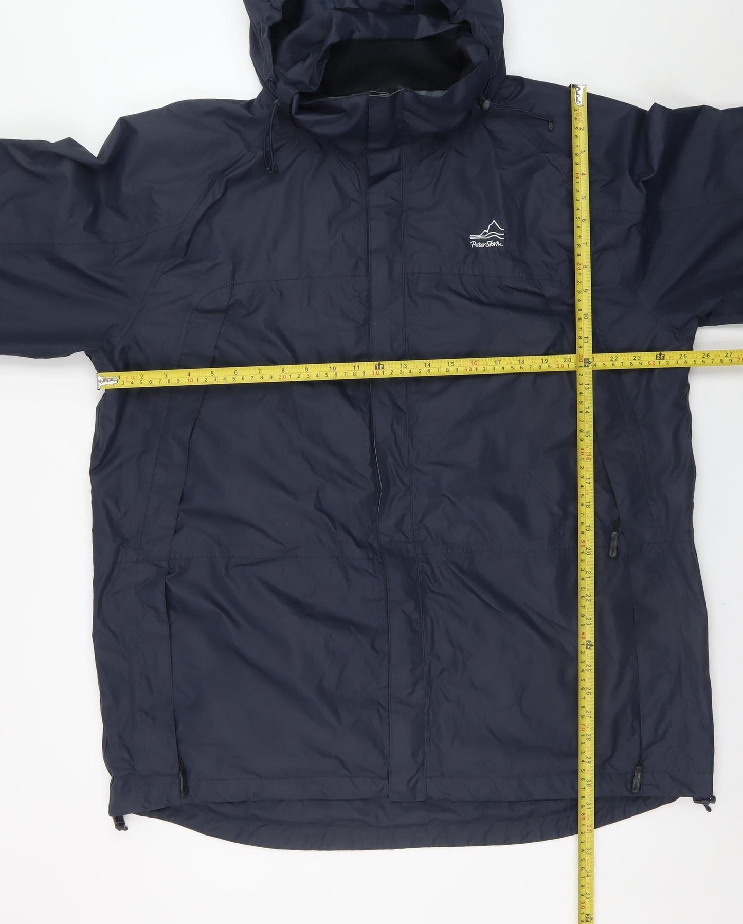 Peter Storm Men's Navy XL Waterproof Hooded Rain Coat