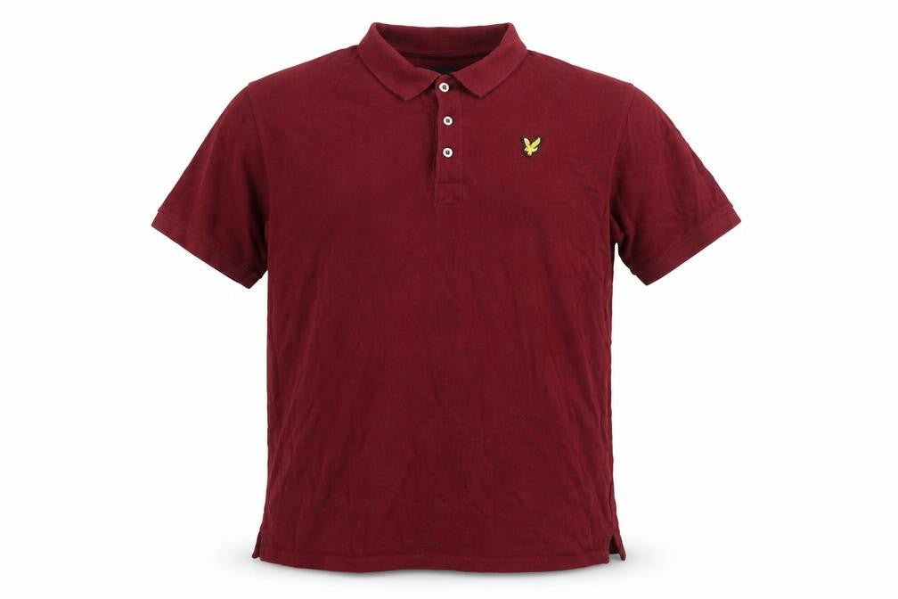 Lyle & Scott Men's Red 2XL Cotton Polo Shirt Short Sleeve Casual