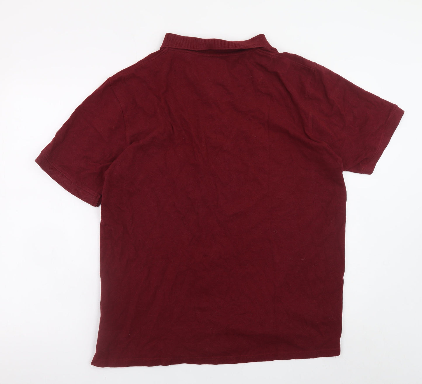 Lyle & Scott Men's Red 2XL Cotton Polo Shirt Short Sleeve Casual