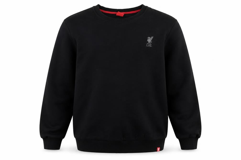 Front view of LFC Men’s Black XL Pullover Crew Neck Sweatshirt Fleece