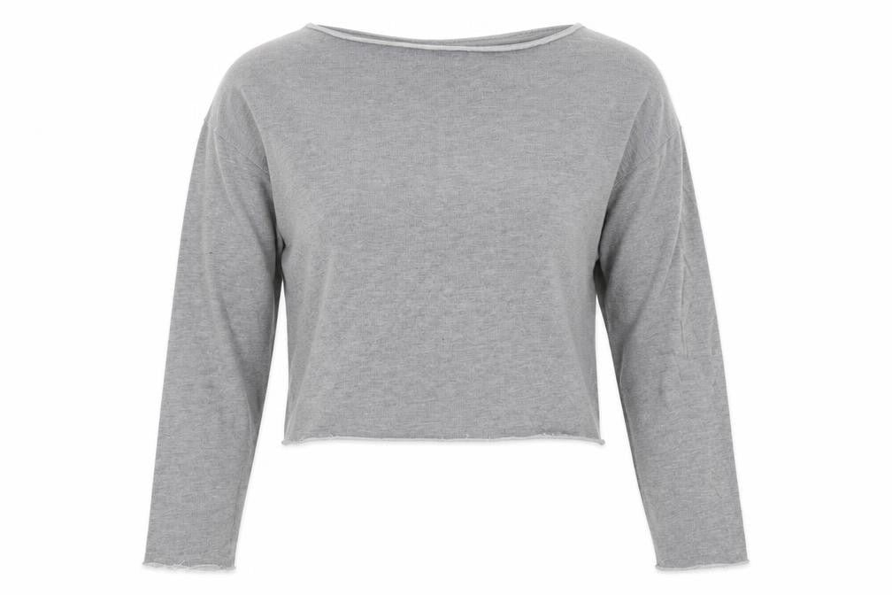 ASOS Women’s Grey Long Sleeve Basic Jersey Top Size 12
