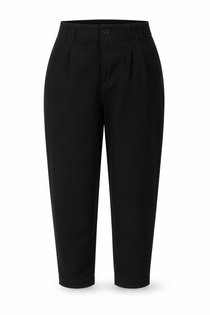 H&M Divided Women’s Black High-Rise Slim Tapered Trousers Size 10