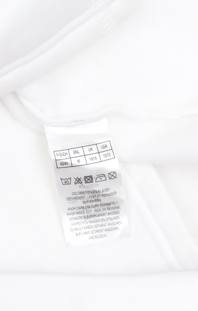 Damart Women White Size 14/16 Classic Blazer Long Sleeve Jacket