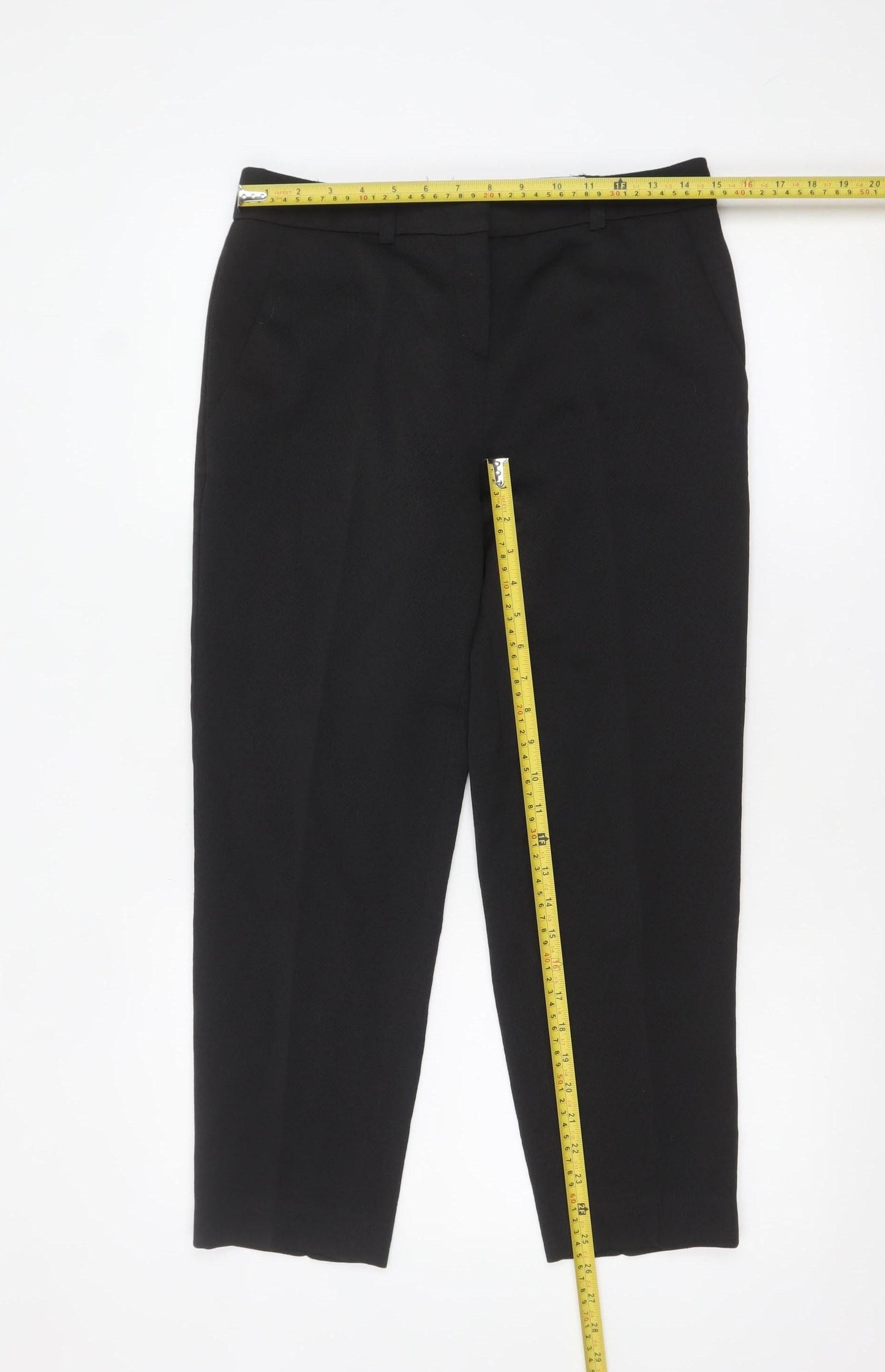 Marks and Spencer Autograph Womens Black Size 8 Short Dress Pants