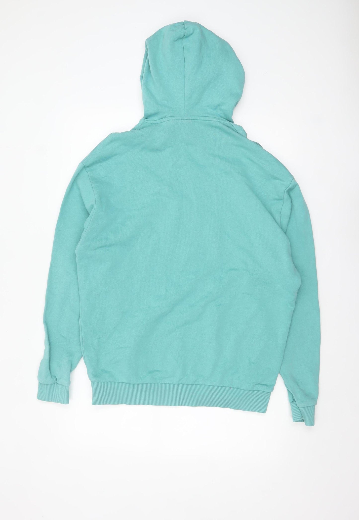 ASOS Design Men's Green XS Pullover Hoodie with Graphic Print