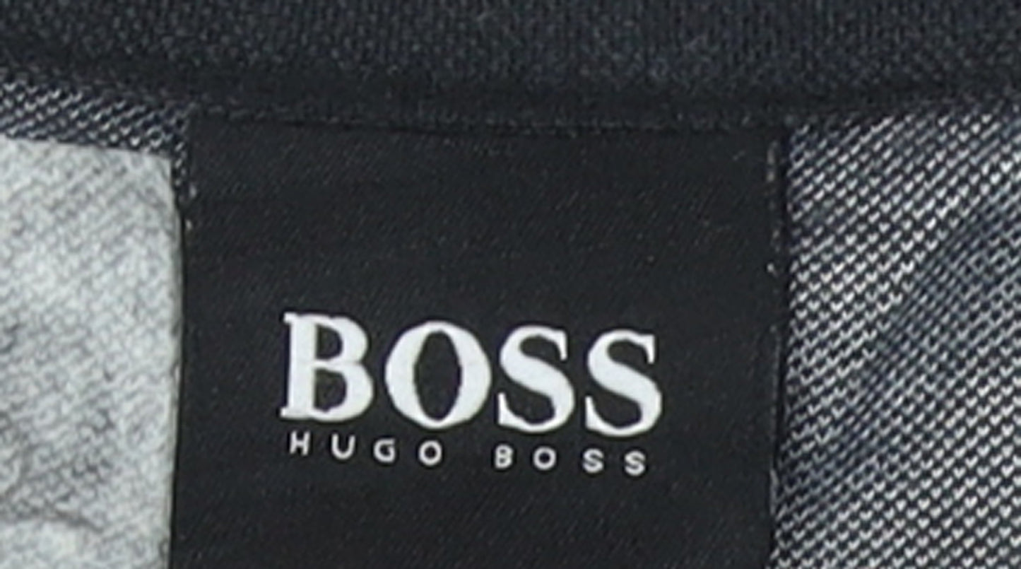 Hugo Boss Men's Grey & Black Logo Sweatshirt M Regular Fit