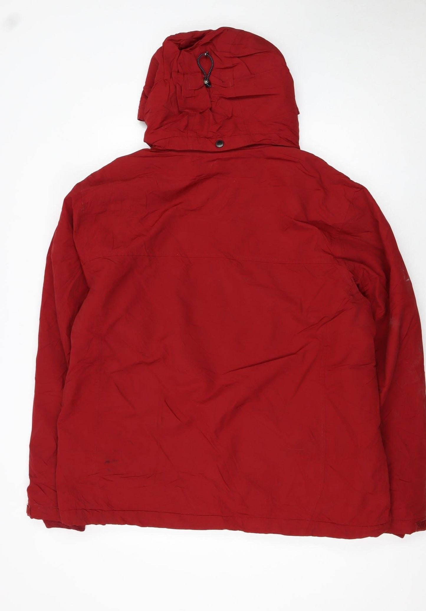 Lands' End Men's Red XL Full Zip Hooded Nylon Jackets