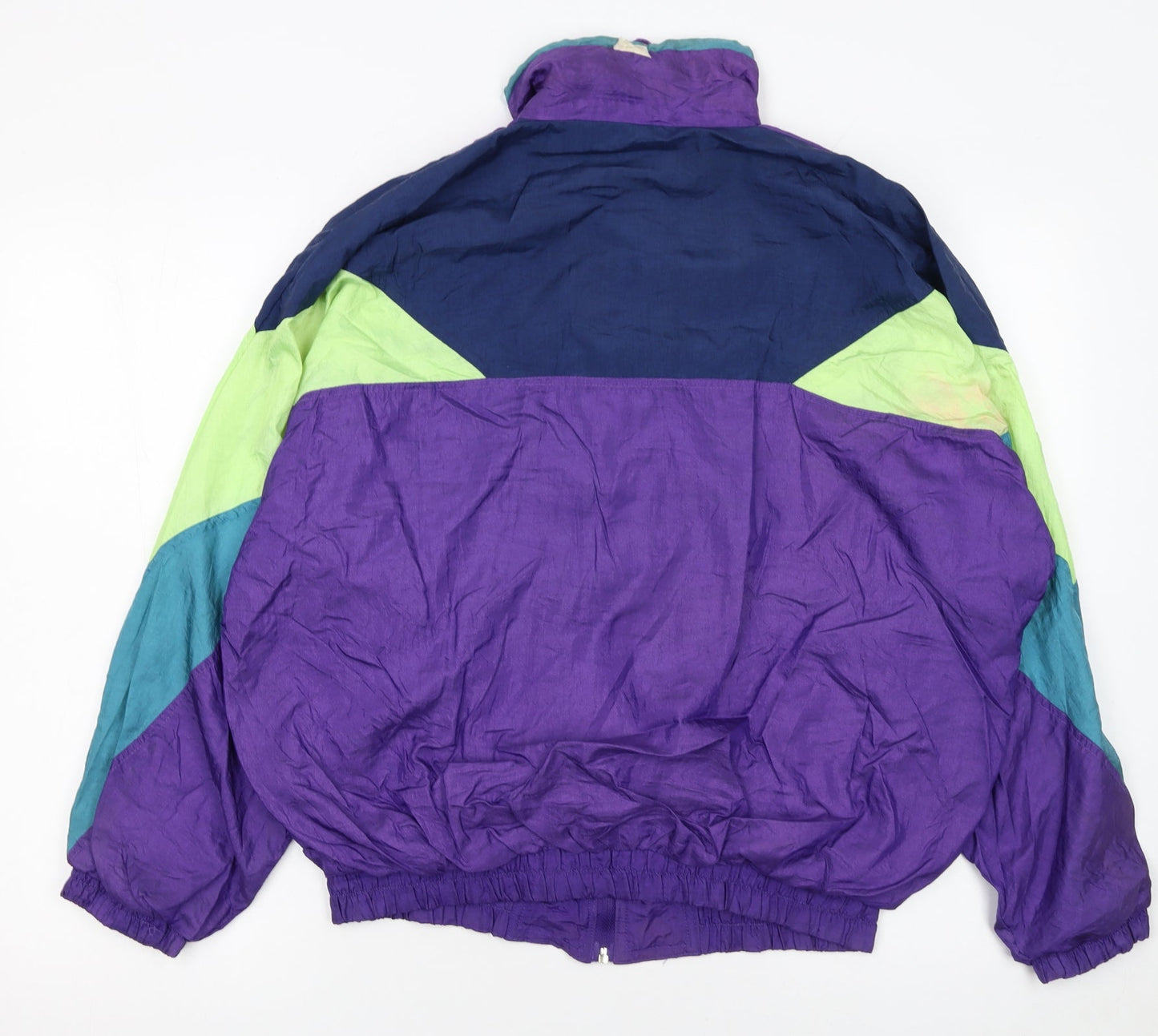 Challenge Women's Multicoloured 90s Polyamide Track Jacket Size 8