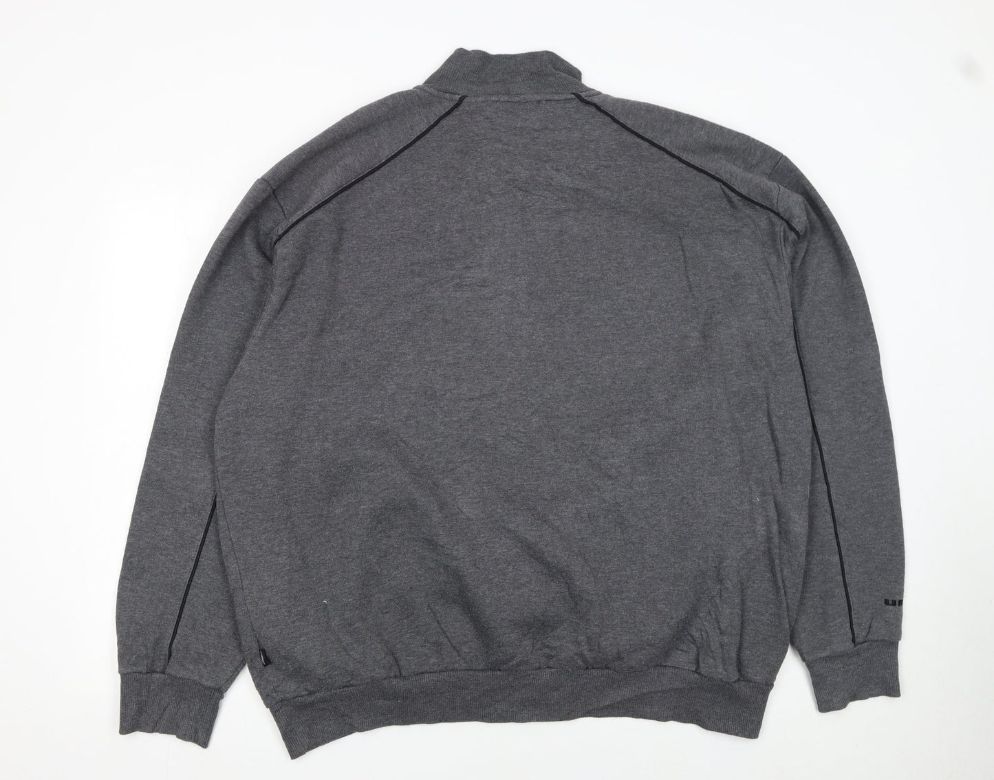 Umbro Men's Grey 2XL 1/4 Zip Pullover Sweatshirt