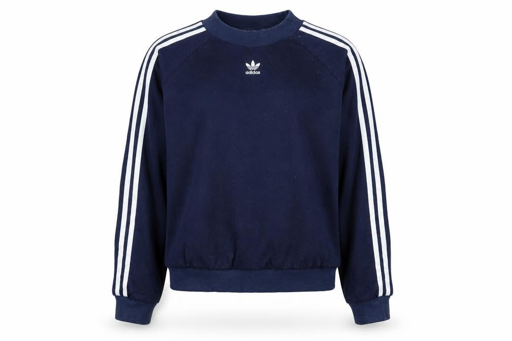 Adidas Women Navy Blue Crew Neck Long Sleeve Sweatshirt UK 12