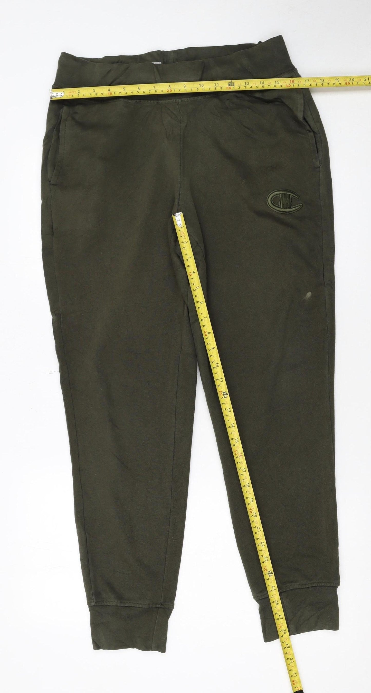 Champion Men's Green Jogger Sweatpants M Regular Fit