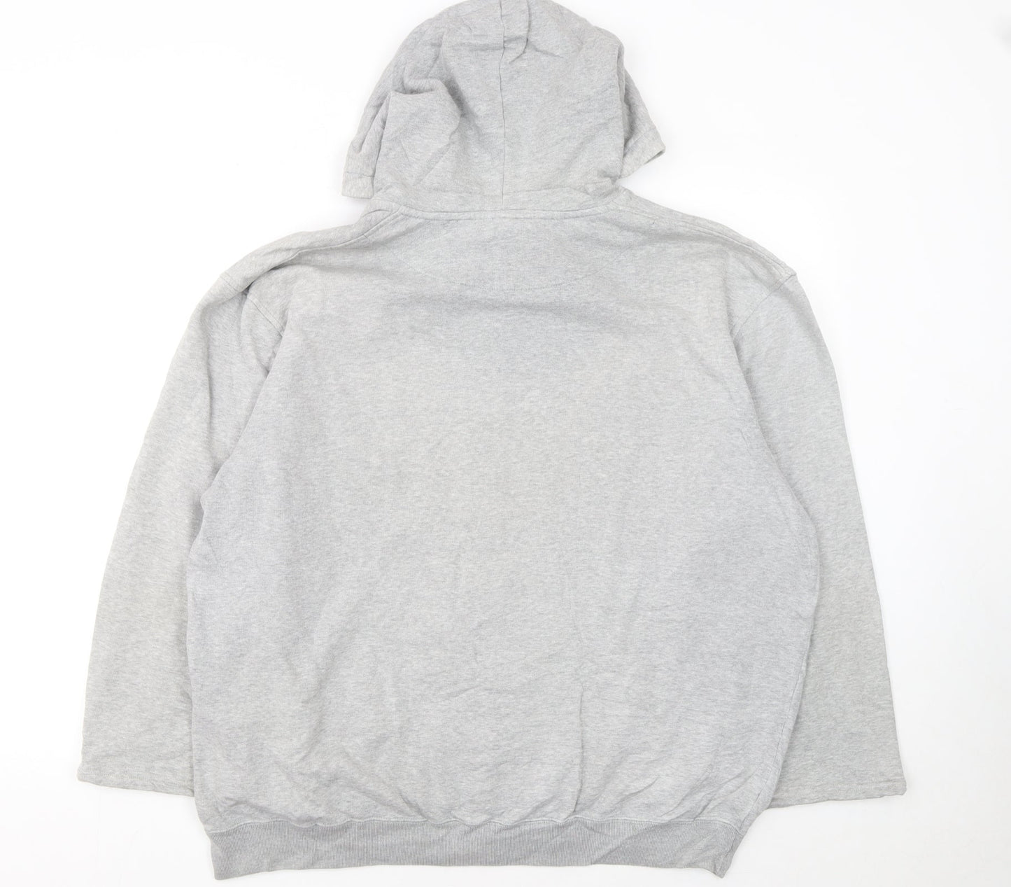 Nike Women Grey Full Zip Hoodie Size 2XL Cotton Blend