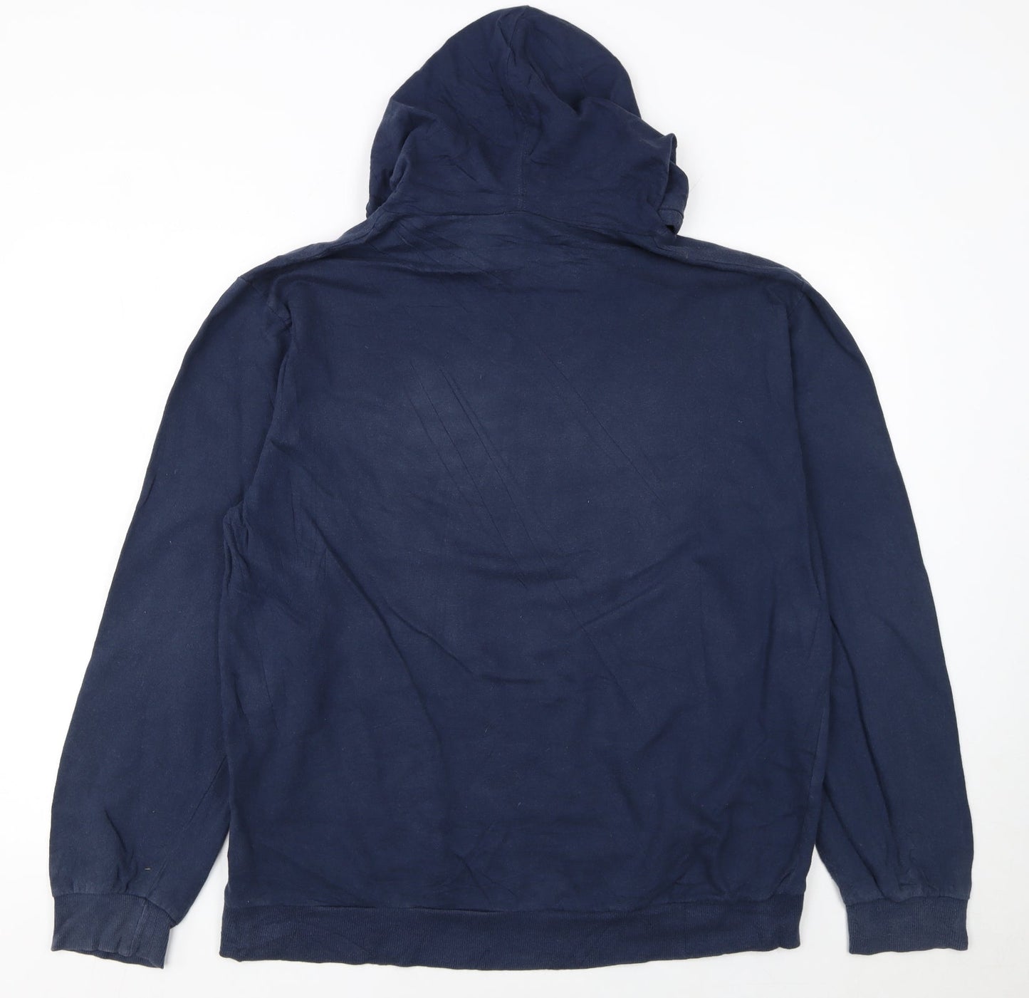 Disney Women's Navy Kermit Hoodie L 100% Cotton Pullover