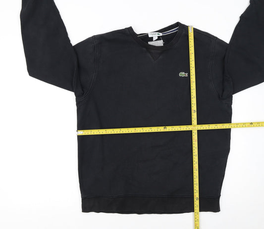 Lacoste Sport Men's Black Long Sleeve Crew Neck Sweatshirt L