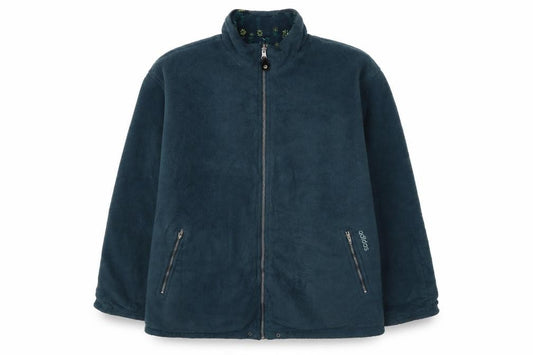 adidas Womens Blue Fleece Full Zip Jacket Size 10