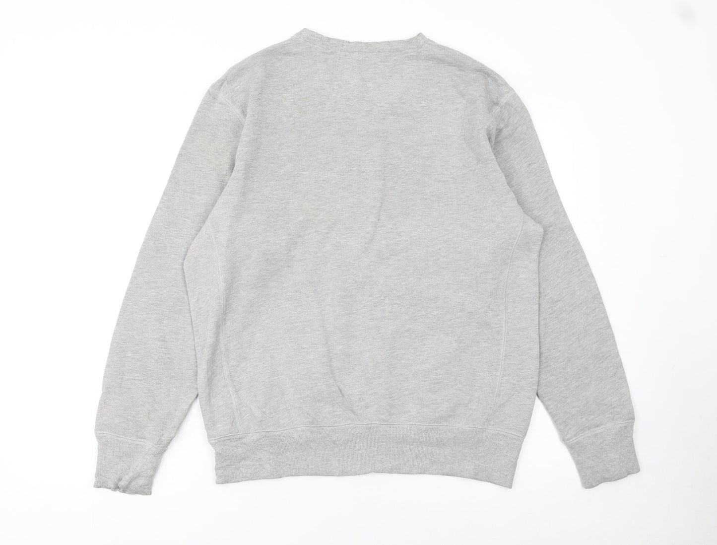 Reebok Mens Grey Pullover Crew Neck Sweatshirt Size M