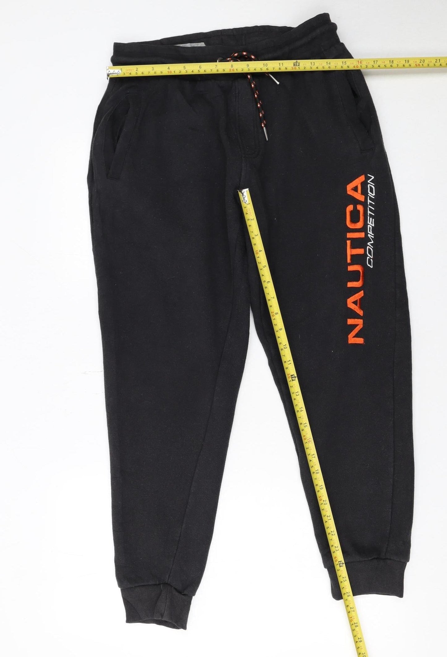 Nautica Men's Black Jogger Sweatpants Size M Cotton Blend