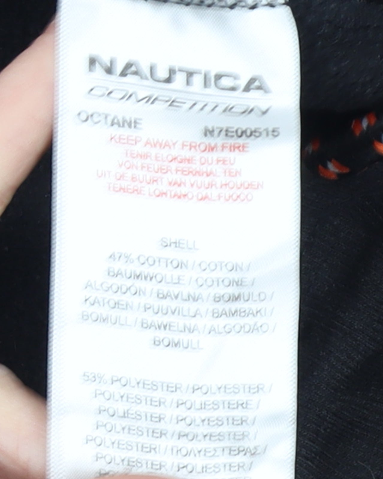 Nautica Men's Black Jogger Sweatpants Size M Cotton Blend