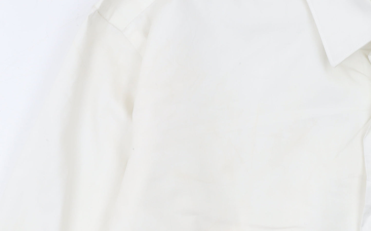 Hugo Boss Men's White Regular Fit Long Sleeve Cotton Button-Up Shirt M 40in