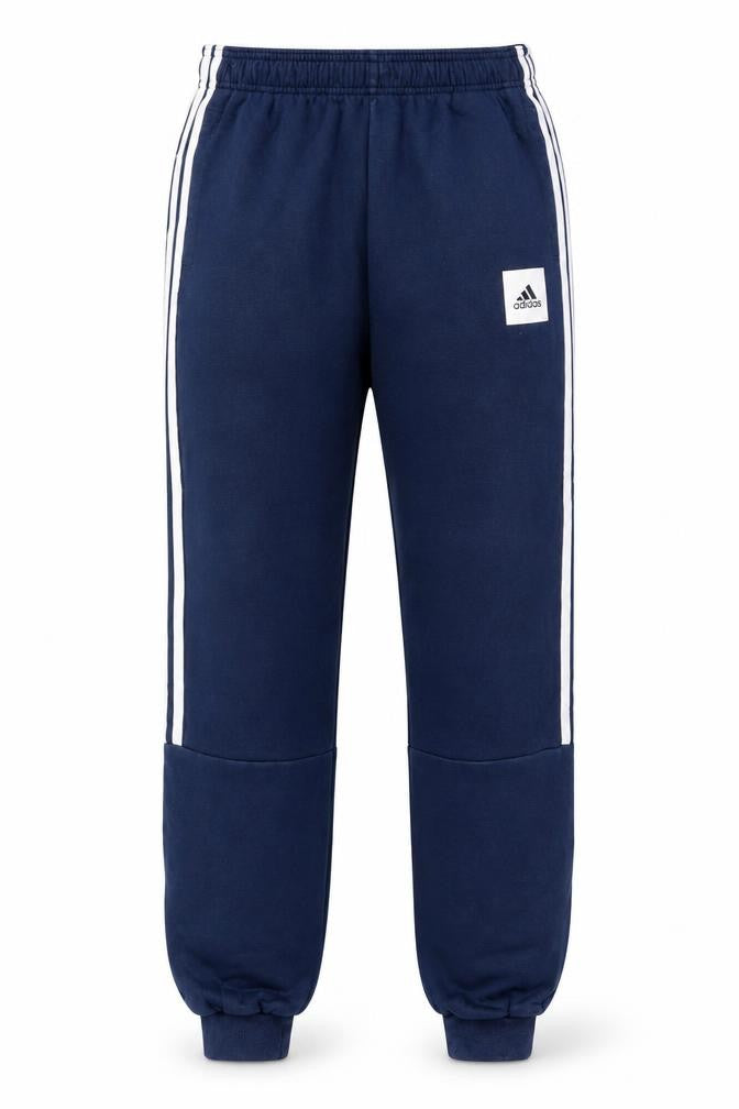 Adidas Mens Blue XL Jogger Sweatpants with Stripes