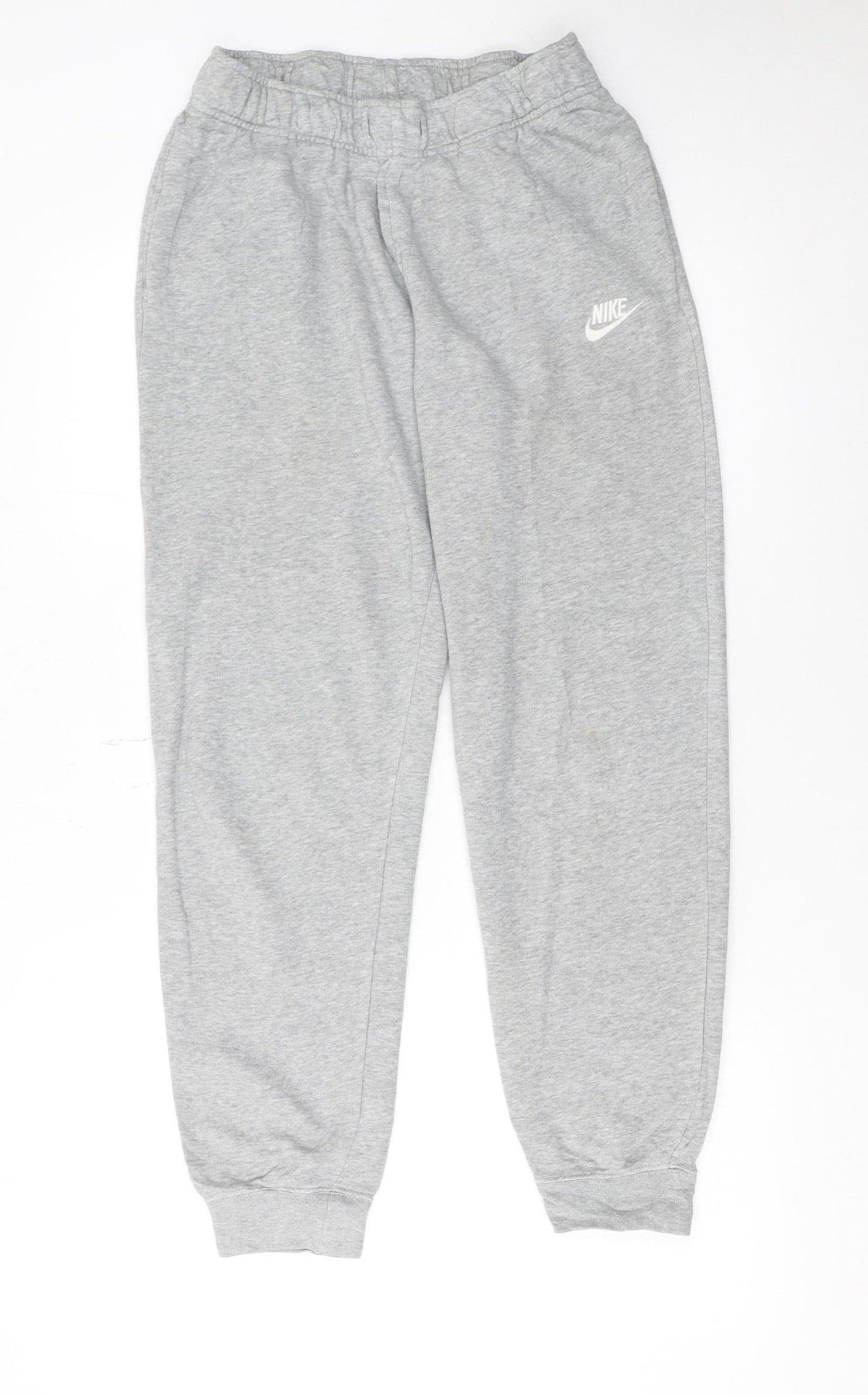Nike Men's Grey Sweatpants S Regular Fit Cotton Blend