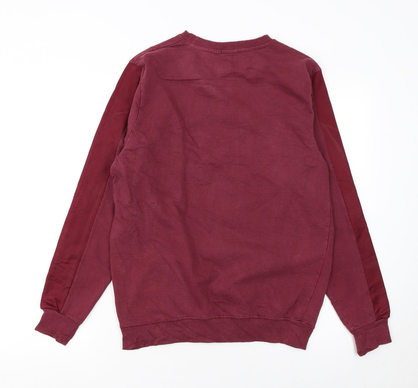Hugo Boss Men's Red Small Pullover Sweatshirt Embroidered Logo