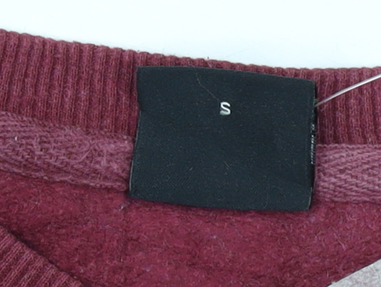 Hugo Boss Men's Red Small Pullover Sweatshirt Embroidered Logo