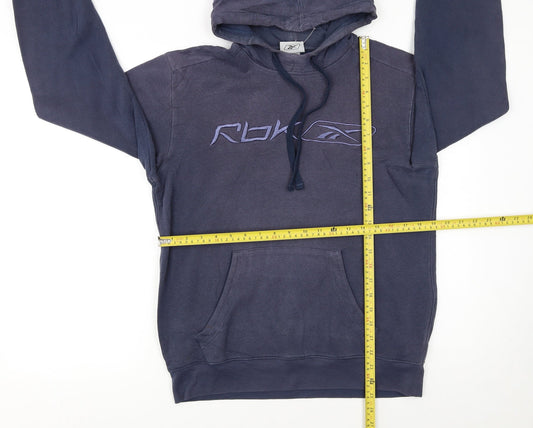Reebok Men's Blue Embroidered Pullover Hoodie Size S