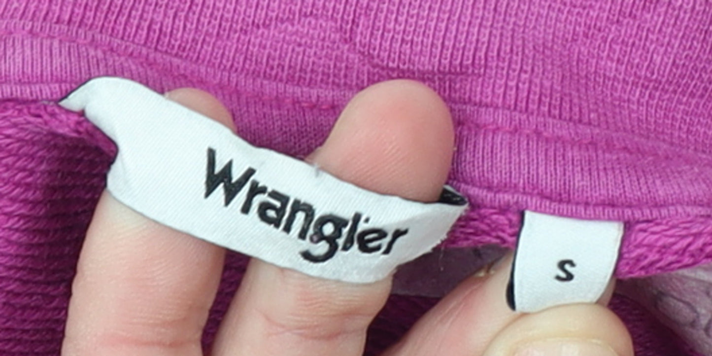 Wrangler Womens Pink Crew Neck Cotton Pullover Sweatshirt Size S