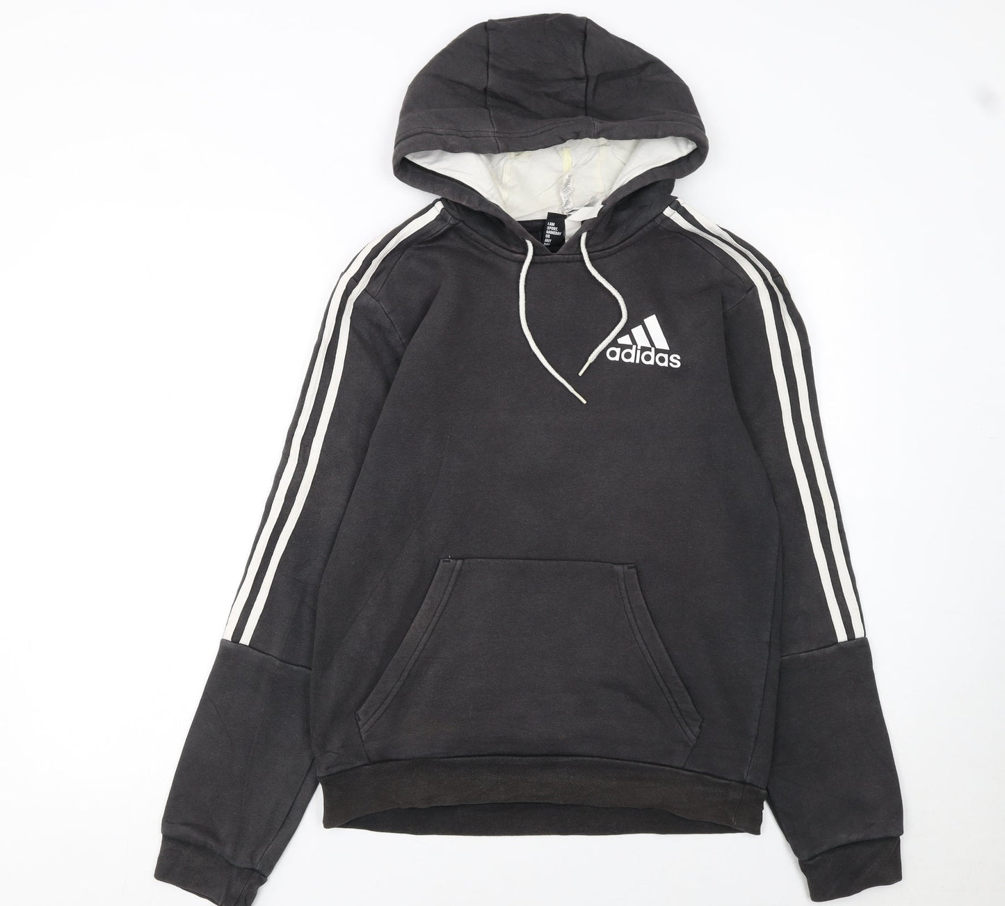 Adidas Women Black Pullover Hoodie Small Hooded Sweatshirt