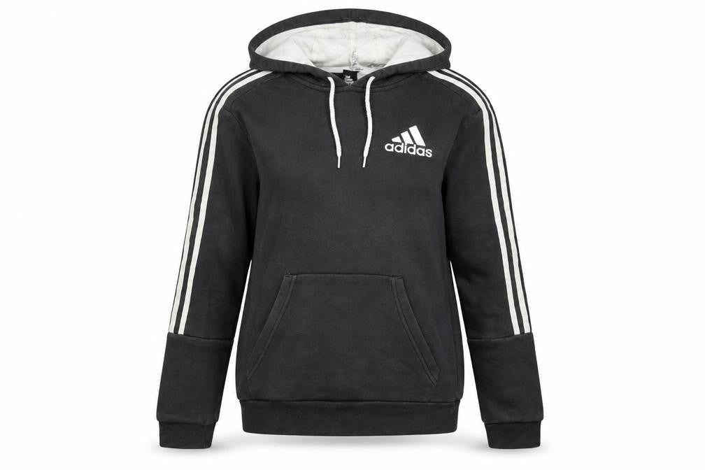 Adidas Women Black Pullover Hoodie Small Hooded Sweatshirt