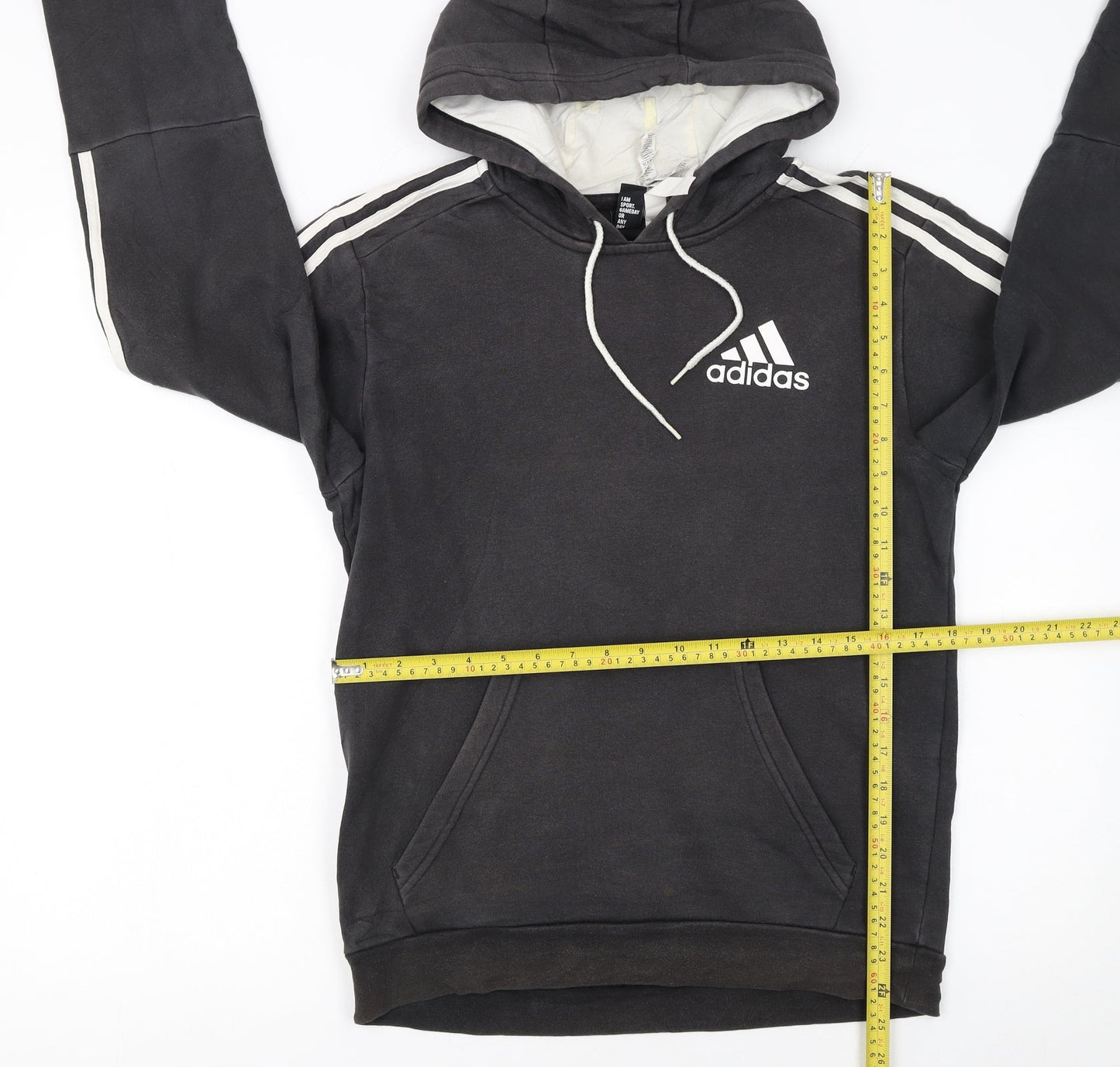 Adidas Women Black Pullover Hoodie Small Hooded Sweatshirt