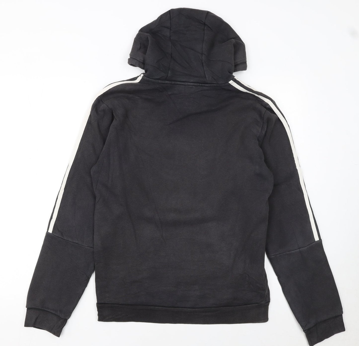 Adidas Women Black Pullover Hoodie Small Hooded Sweatshirt