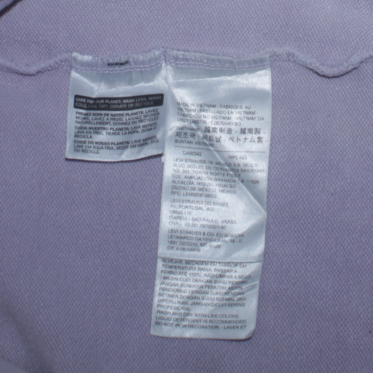 Levi's Women's Lilac Hoodie XS Pullover Cotton Blend Casual
