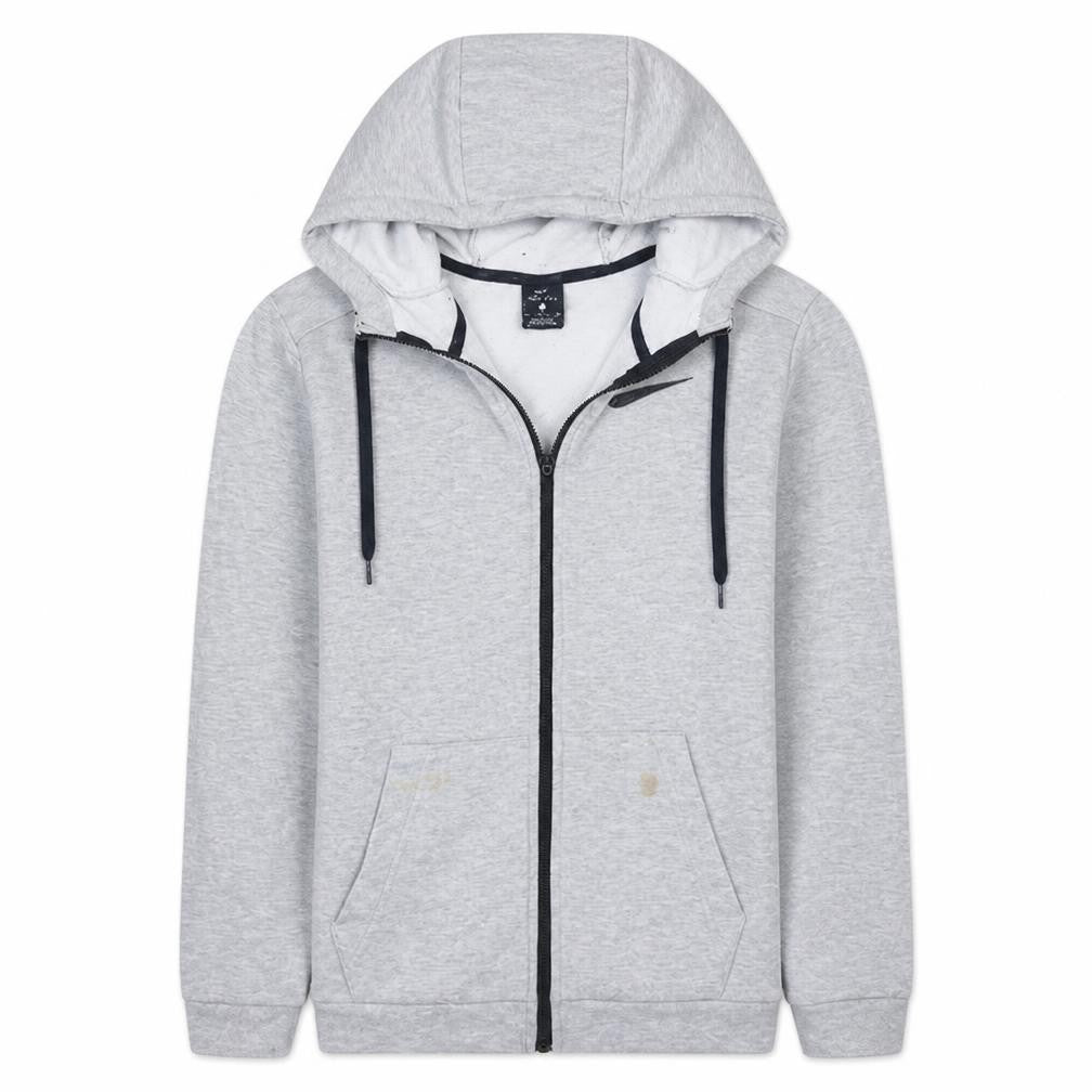Nike Men's Grey Dri-FIT Full Zip Hoodie Size S