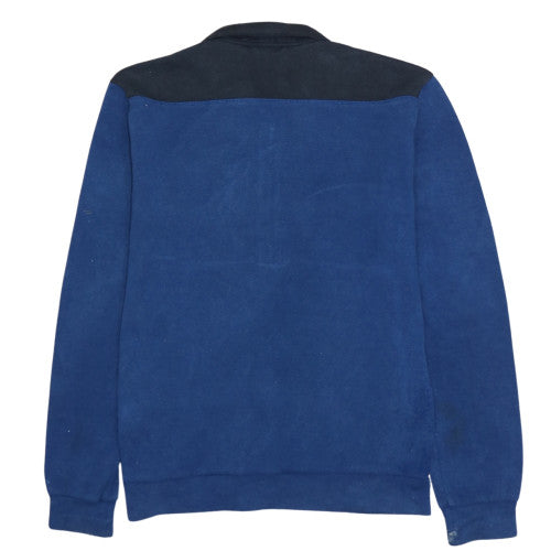 Adidas Men's Blue XS 1/4 Zip Track Jacket with Pockets