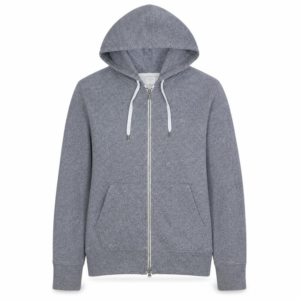 Levi's Men's Grey Full Zip Hoodie Small Classic Fleece Sweatshirt