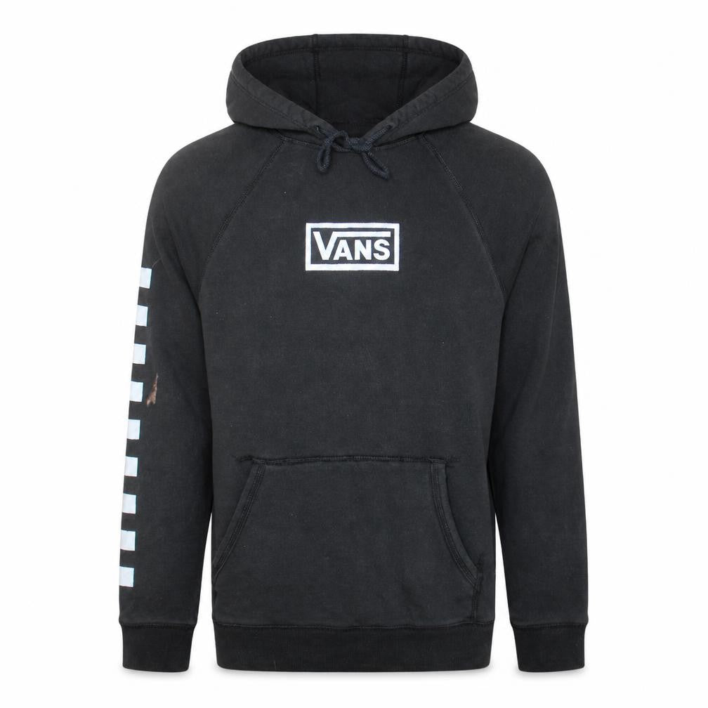 Vans Men's Black Small Pullover Hoodie Graphic Skate Sweatshirt