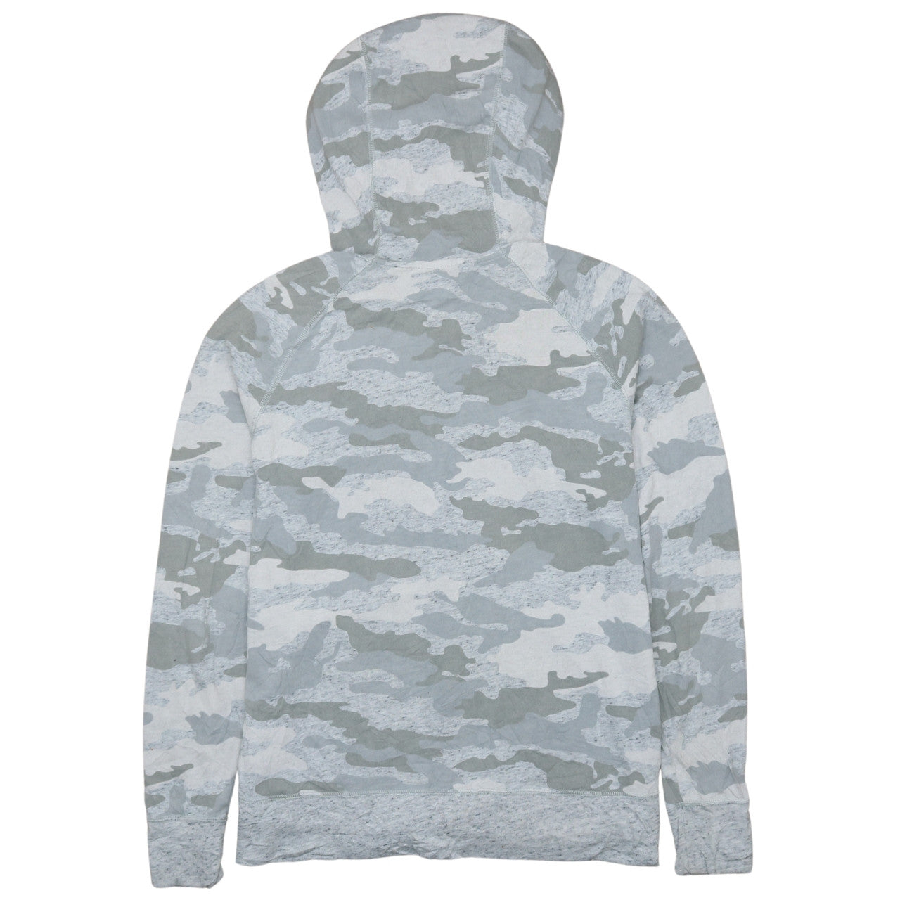 Nike Women’s Grey Camo Full Zip Hoodie L Hooded Sweatshirt