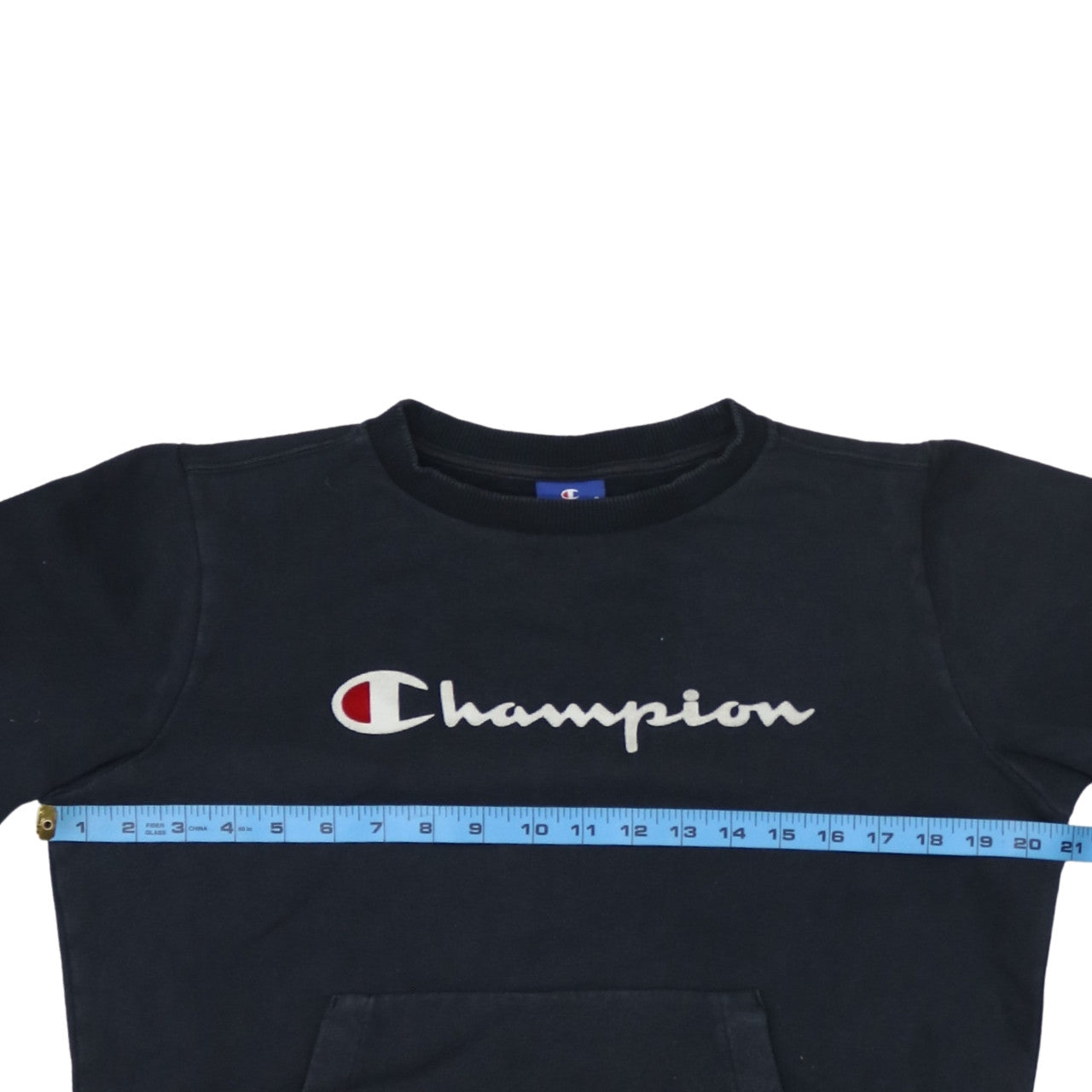 Champion Women's Black XS Pullover Sweatshirt with Logo Embroidery